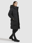 khujo-loni-damen-coat-dark-gray image 2