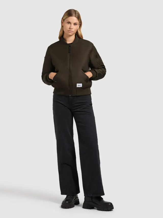 khujo-kasia-bomberjacke-damen-blouson-forest-green image 1