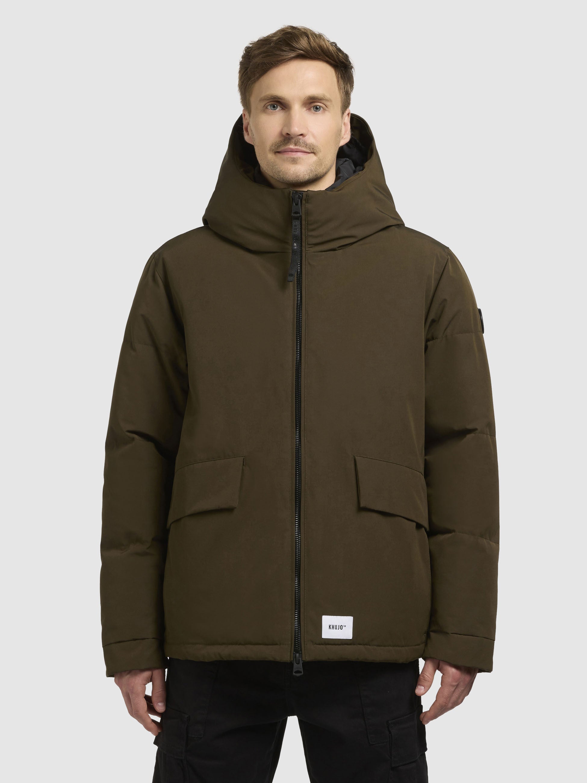 khujo-gero-winterjacke-dunkeloliv-kapuze-wattiert image 4