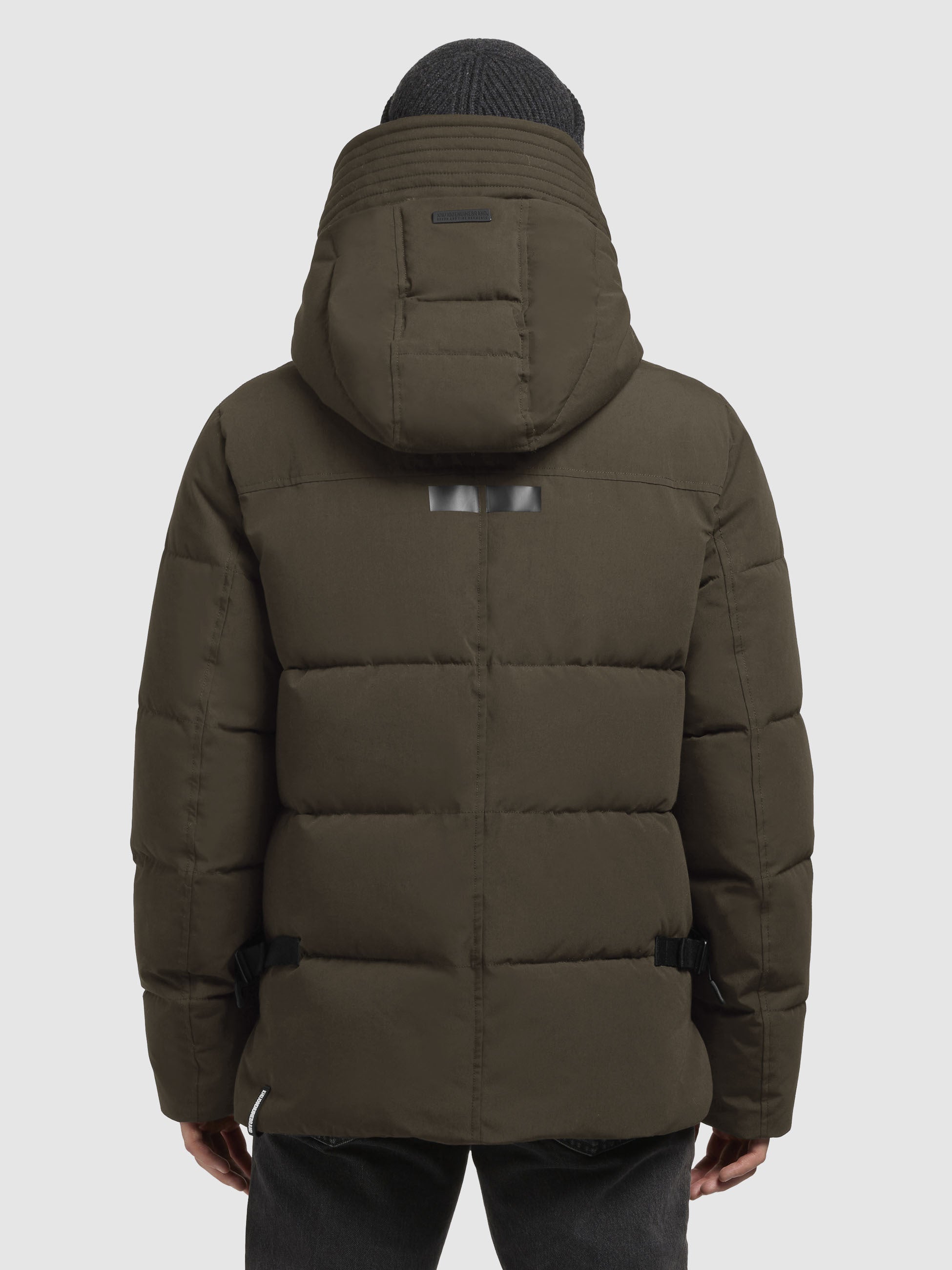 khujo-bard-jacke-khaki-herren-steppjacke-mit-kapuze image 3