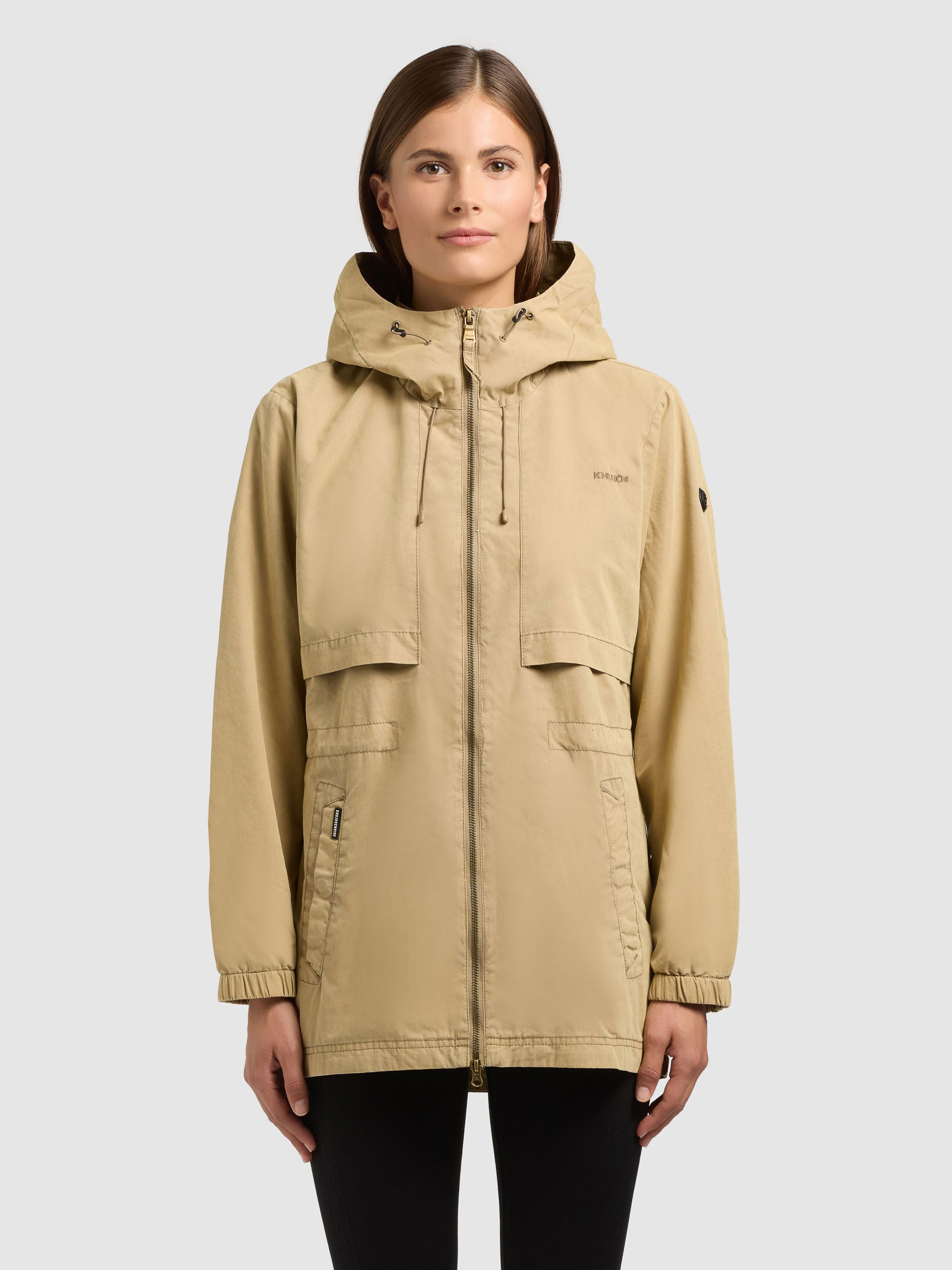 khujo-jacke-rania-damen-parka-latte-brown-regular-fit image 1
