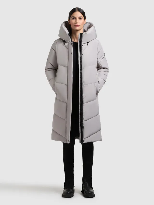 khujo-jange2-matt-damen-wintermantel-blizzard-grey image 1