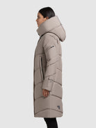 khujo-jange2-matt-damen-mantel-matt-greige-knielanger-wintermantel-loose-fit image 5