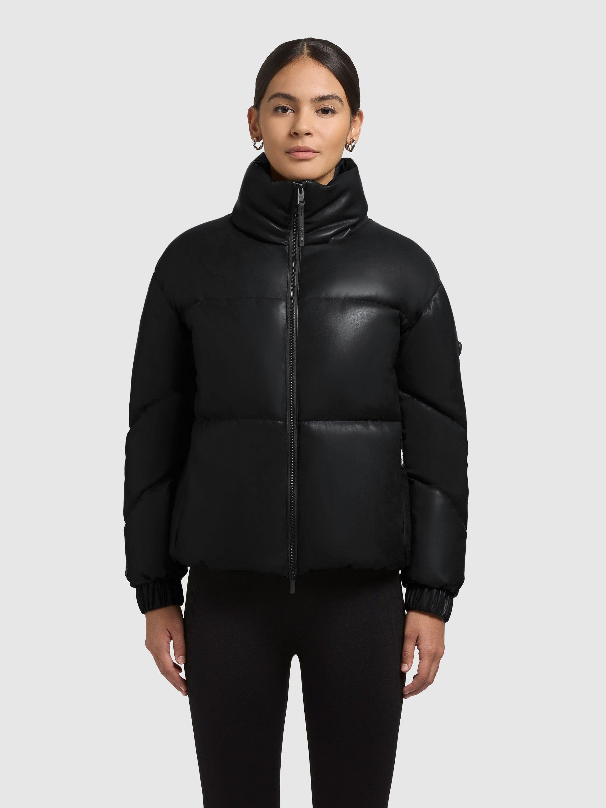 khujo-jacke-khalia-black-h-ftlange-winterjacke-in-lederoptik-mit-stehkragen image 4