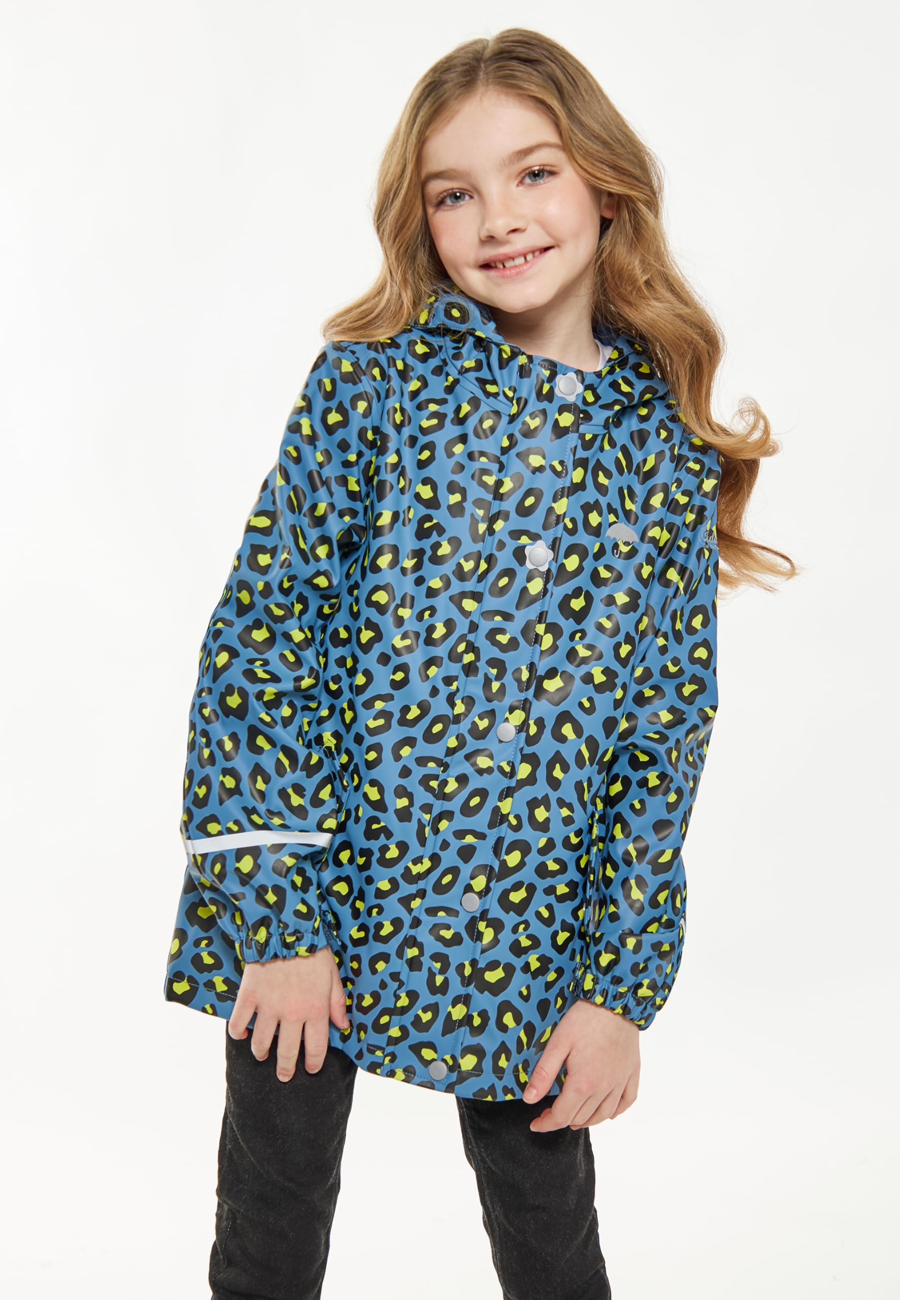 schmuddelwedda-m-dchen-regenjacke-tiermuster-mit-kapuze image 3