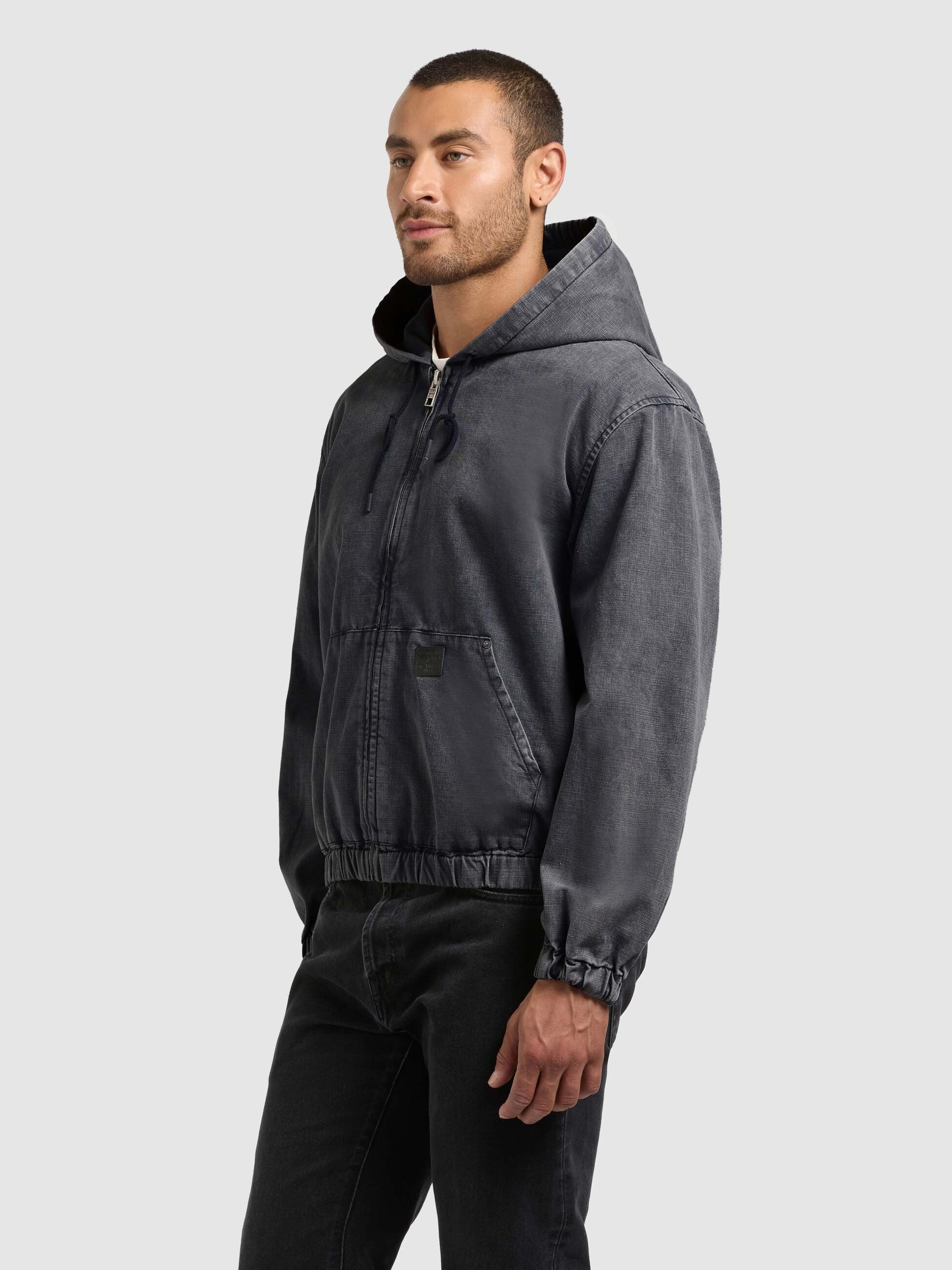 khujo-jacke-darrel-oxford-blue-kapuzenjacke-aus-baumwoll-canvas image 5