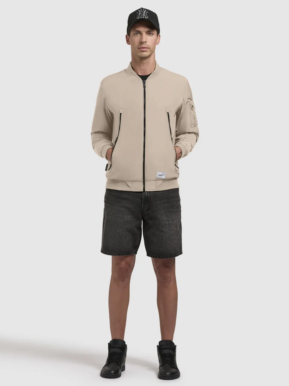 khujo-listener-damen-bomberjacke-beige-2 image 1