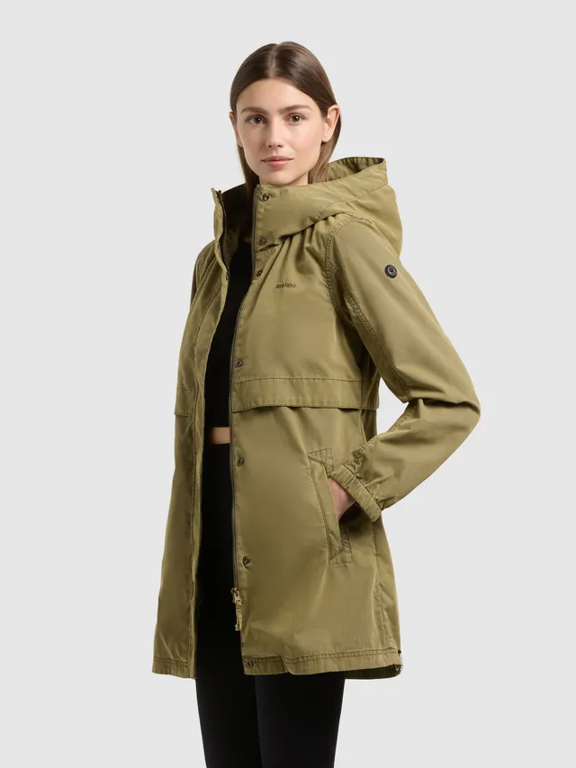 khujo-jacke-brava-damen-kapuzenjacke-in-turtle-green-slim-fit image 1