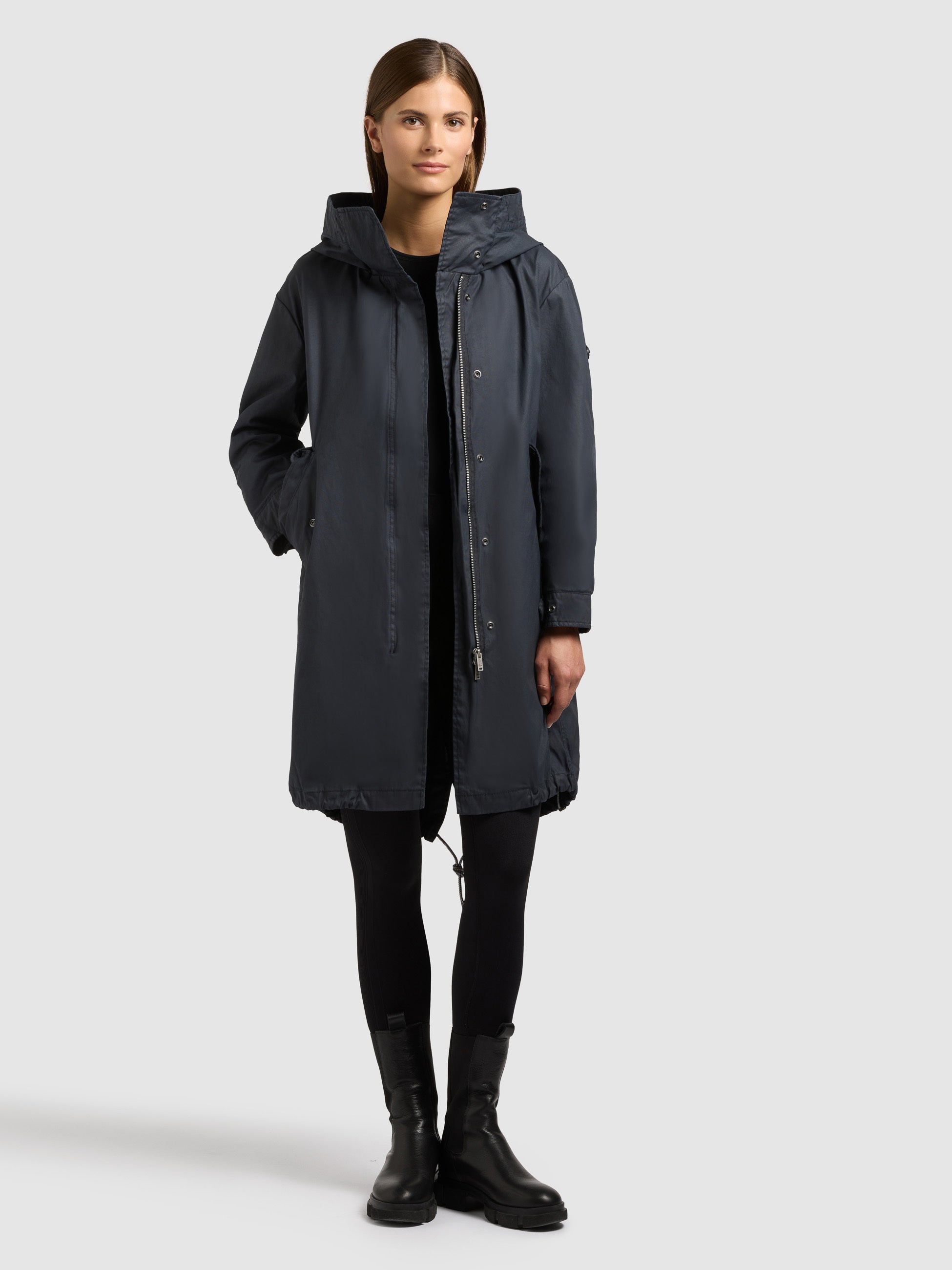 khujo-mantel-nele-parka-aus-gewachster-baumwolle-oxford-blue image 6