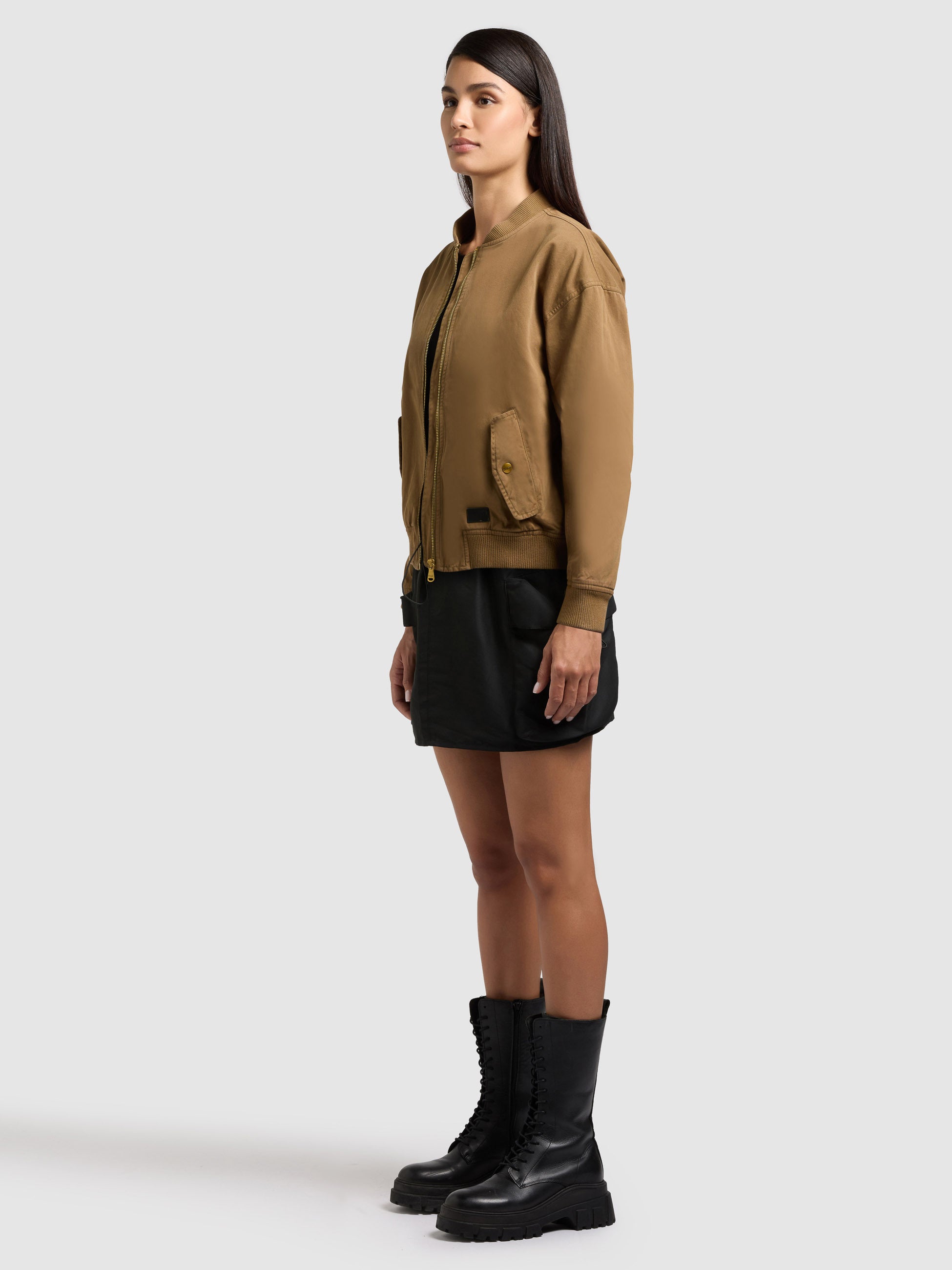 khujo-jacke-inie-canary-green-blouson-baumwoll-twill-regular-fit image 2