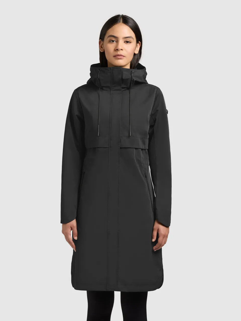 khujo-manao2-mantel-black-leichter-damen-sommerparka-regular-fit image 1
