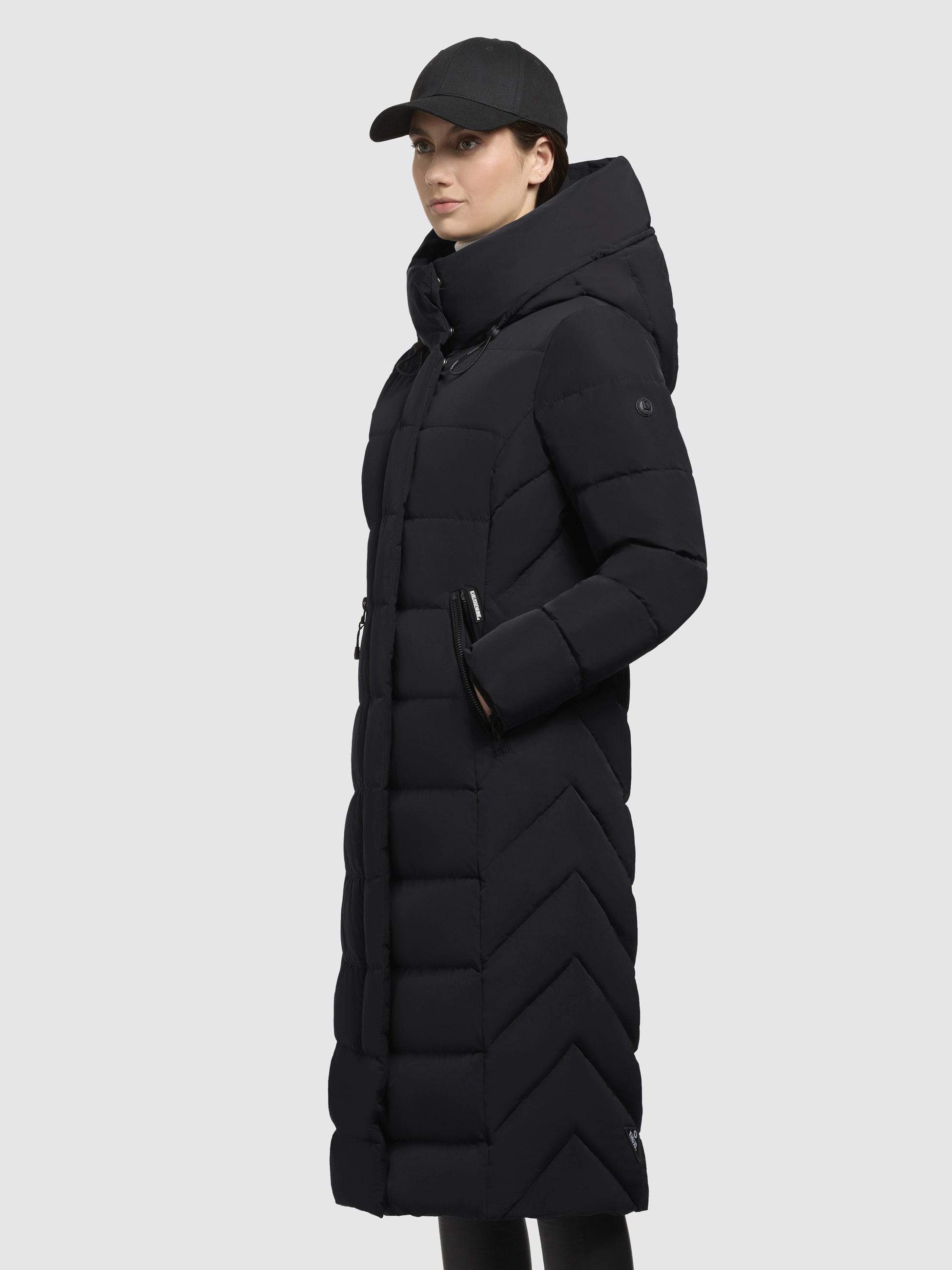 khujo-mantel-sensy-schwarz-wadenlanger-damen-steppmantel-regular-fit image 5