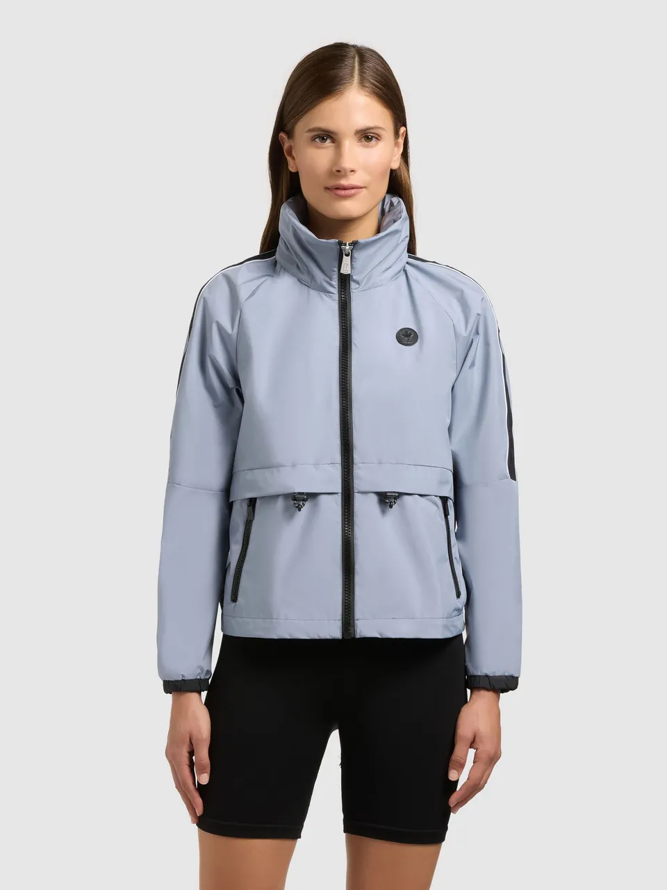khujo-jacke-olia-misty-blue-damen-windbreaker-wasserabweisend image 1