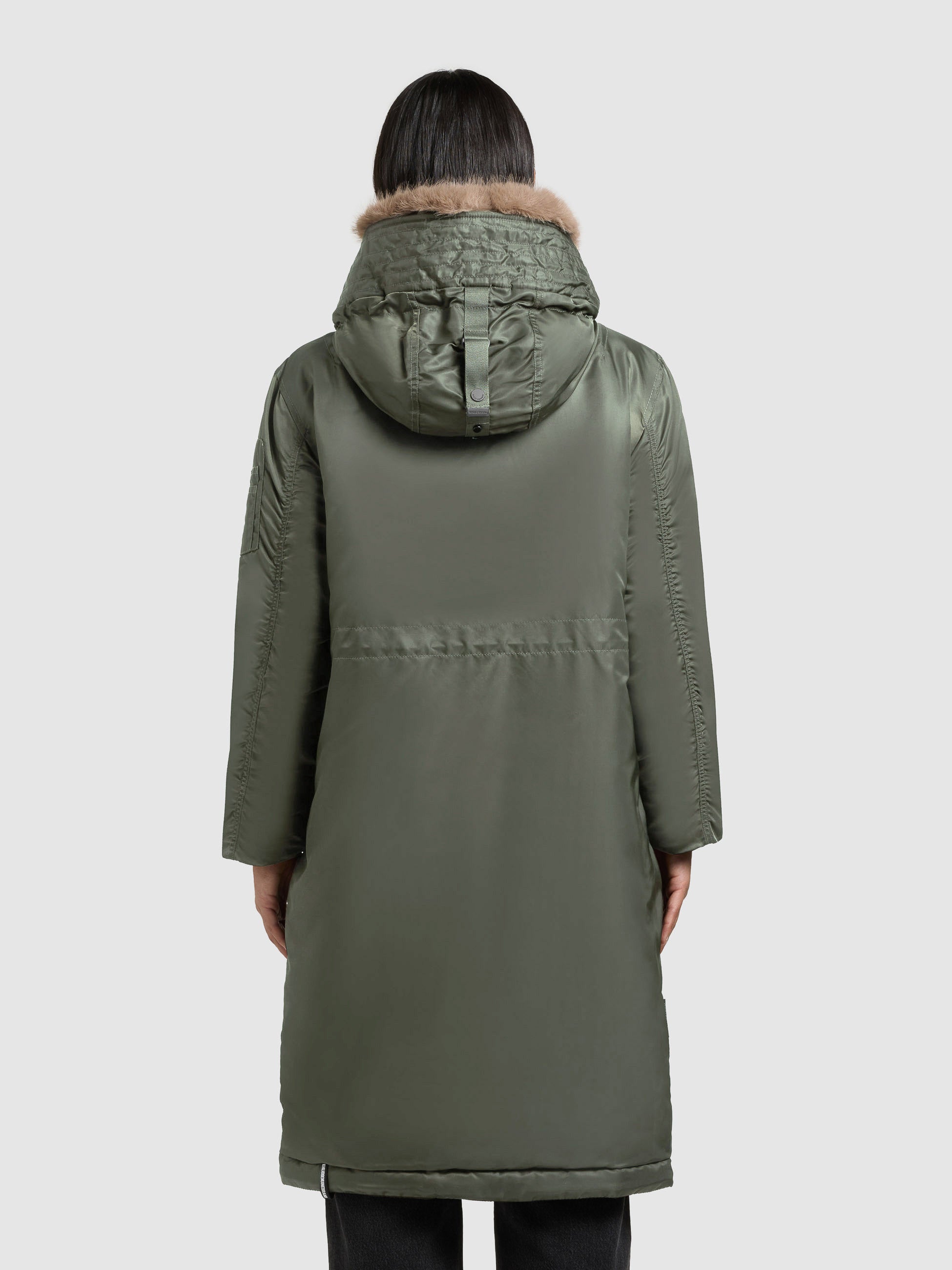 khujo-mantel-oliva-sage-green-damen-wintermantel image 3