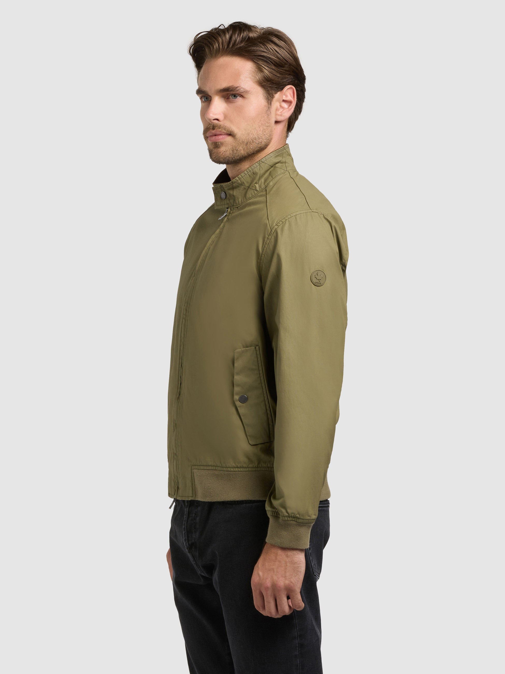khujo-jacke-nabo-olive-blouson-aus-gewachster-baumwolle image 5