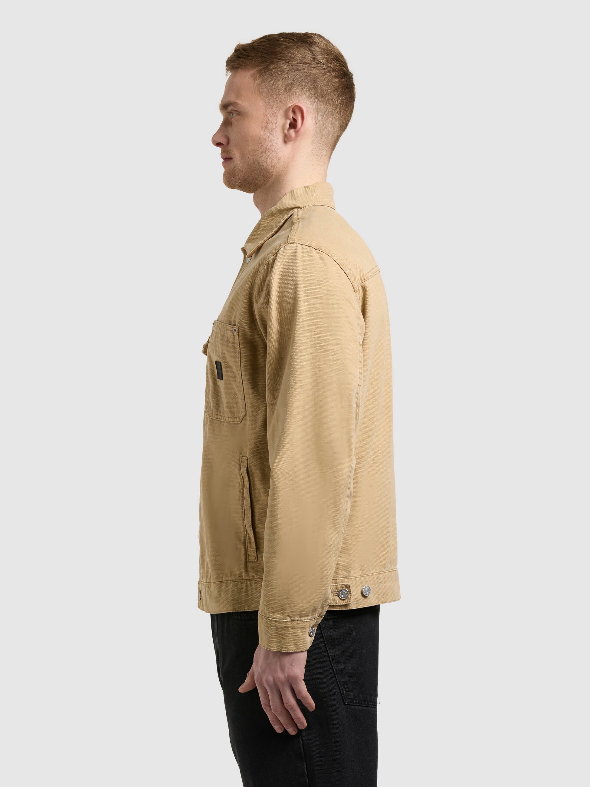 khujo-jacke-ronny-camel-workwear-jacke-aus-baumwoll-canvas-regular-fit image 5