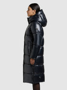 khujo-coat-rachel2-shiny-midnight-blue-steppmantel-damen image 5