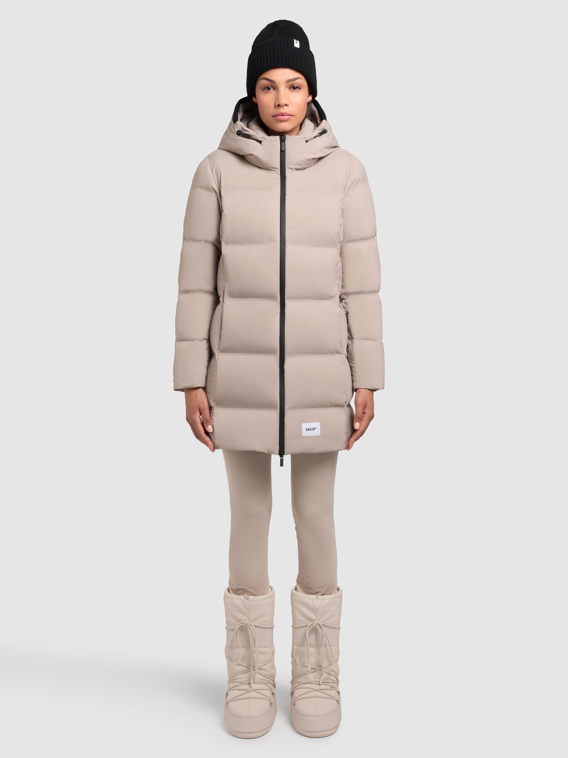 khujo-jacke-tanare3-dusty-rose-warm-wattierte-steppjacke-mit-kapuze-f-r-damen image 1