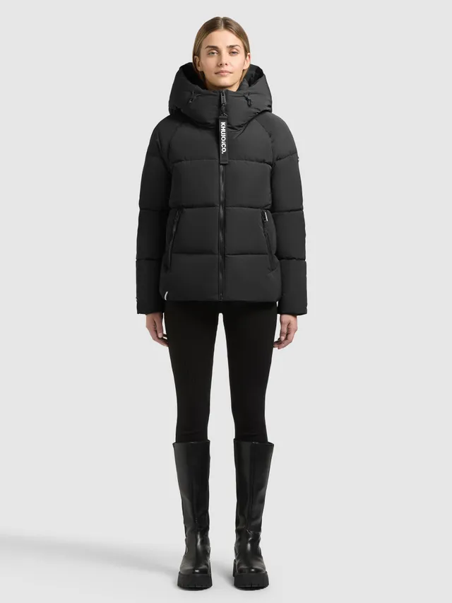 khujo-jacke-ono2-black-damen-steppjacke-h-ftlang-mit-kapuze image 1