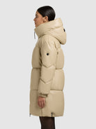 khujo-coat-lorsa-steppmantel-beige-wasserabweisend-loose-fit image 5