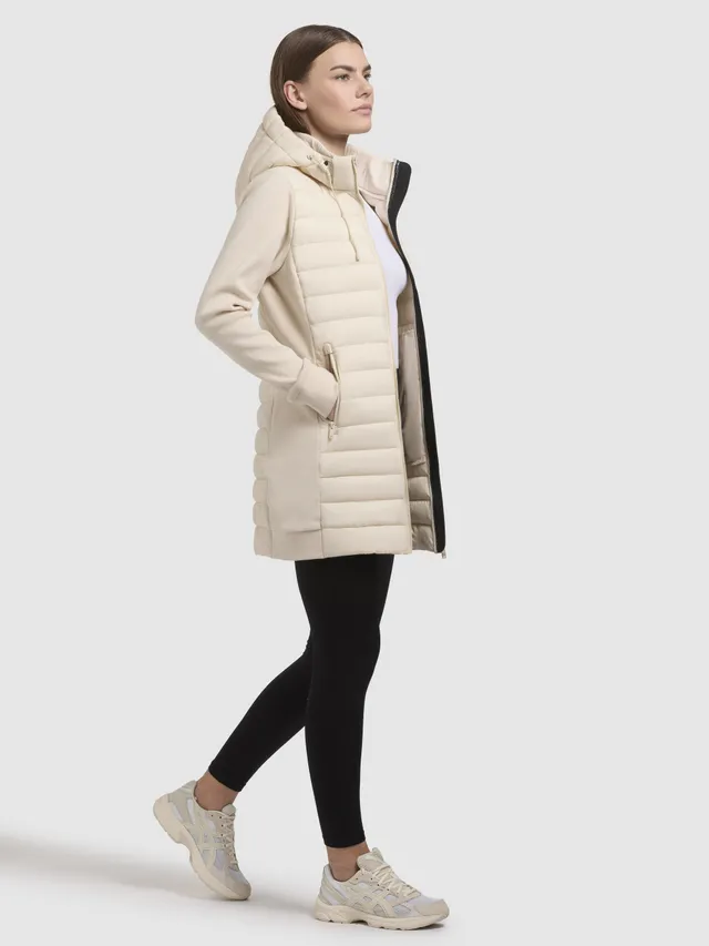 khujo-jacke-etele-hellbeige-leichte-damen-steppjacke-im-materialmix image 1