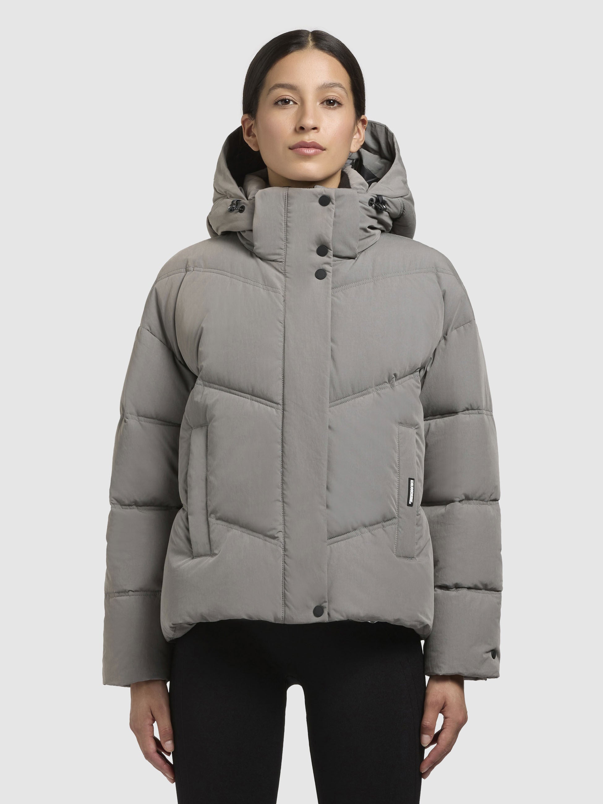 khujo-jacke-sarella-damen-winterjacke-grau-loose-fit image 4