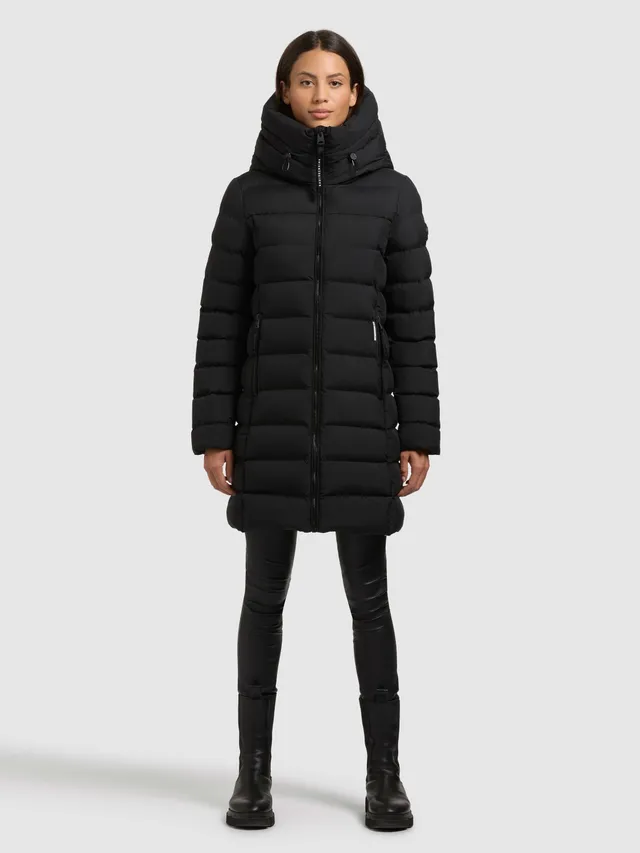 khujo-jacke-nekar-schwarz-sportliche-steppjacke-mit-kapuze-f-r-damen image 1