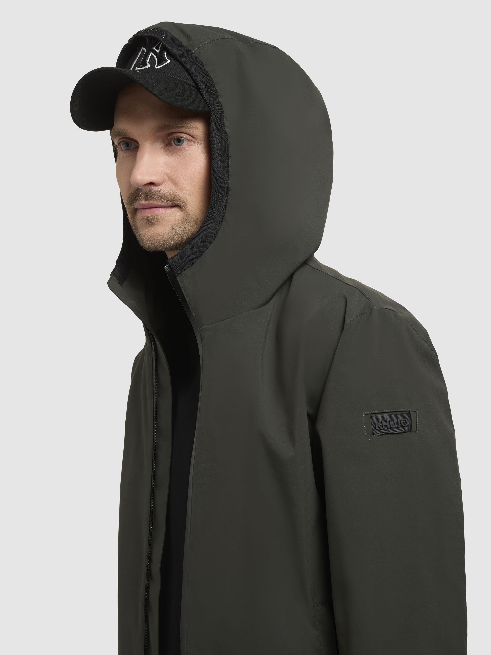 khujo-jacke-larm-dunkelgr-n-damen-kapuzenjacke-regular-fit image 7
