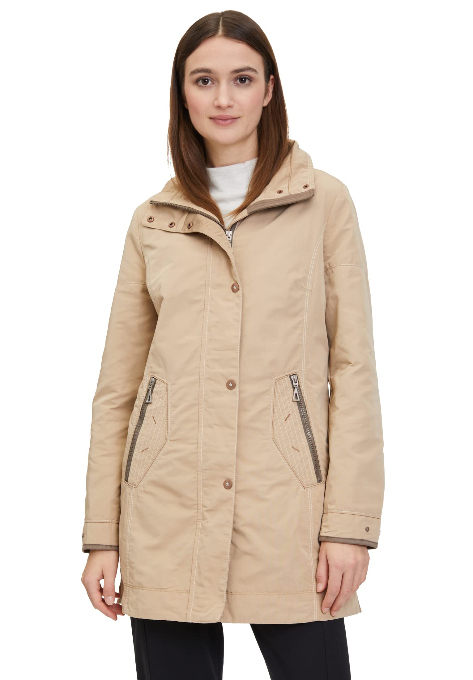 gil-bret-damen-sommerjacke-ripsware-mit-veloursleder-und-nieten image 7