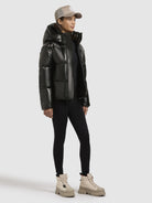 khujo-jacke-devina-shiny-damen-steppjacke-dunkelgrau image 2