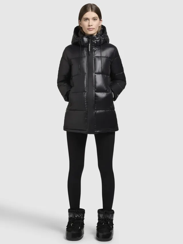 khujo-jacke-word3-satin-black-gl-nzende-damen-steppjacke-regular-fit image 1