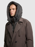 khujo-tarm-damen-mantel-graphite-grey-trenchcoat-wattiert image 7