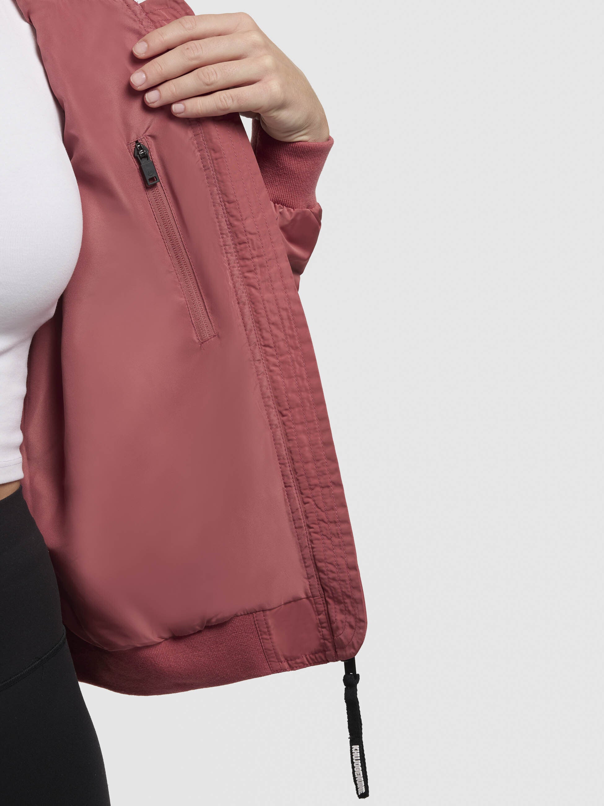 khujo-jacke-cend-rostrot-h-ftlange-bomberjacke-blouson-damen image 8