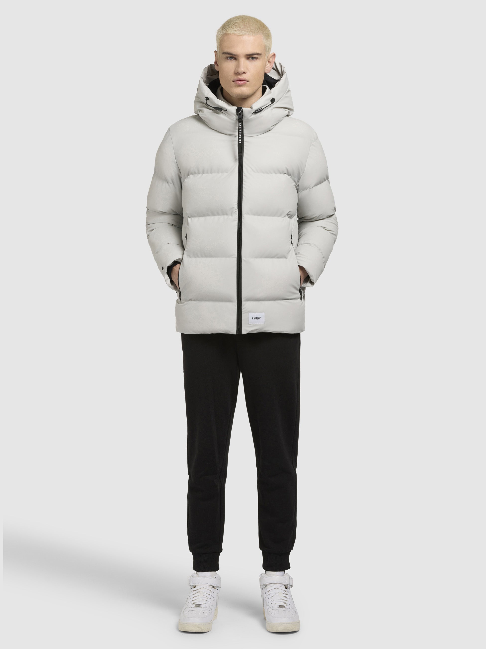 khujo-jacke-dover-hellgrau-steppjacke-h-ftlang-mit-kapuze image 1