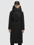 khujo-elena-trenchcoat-damen-black-mit-stepp-einsatz image 4