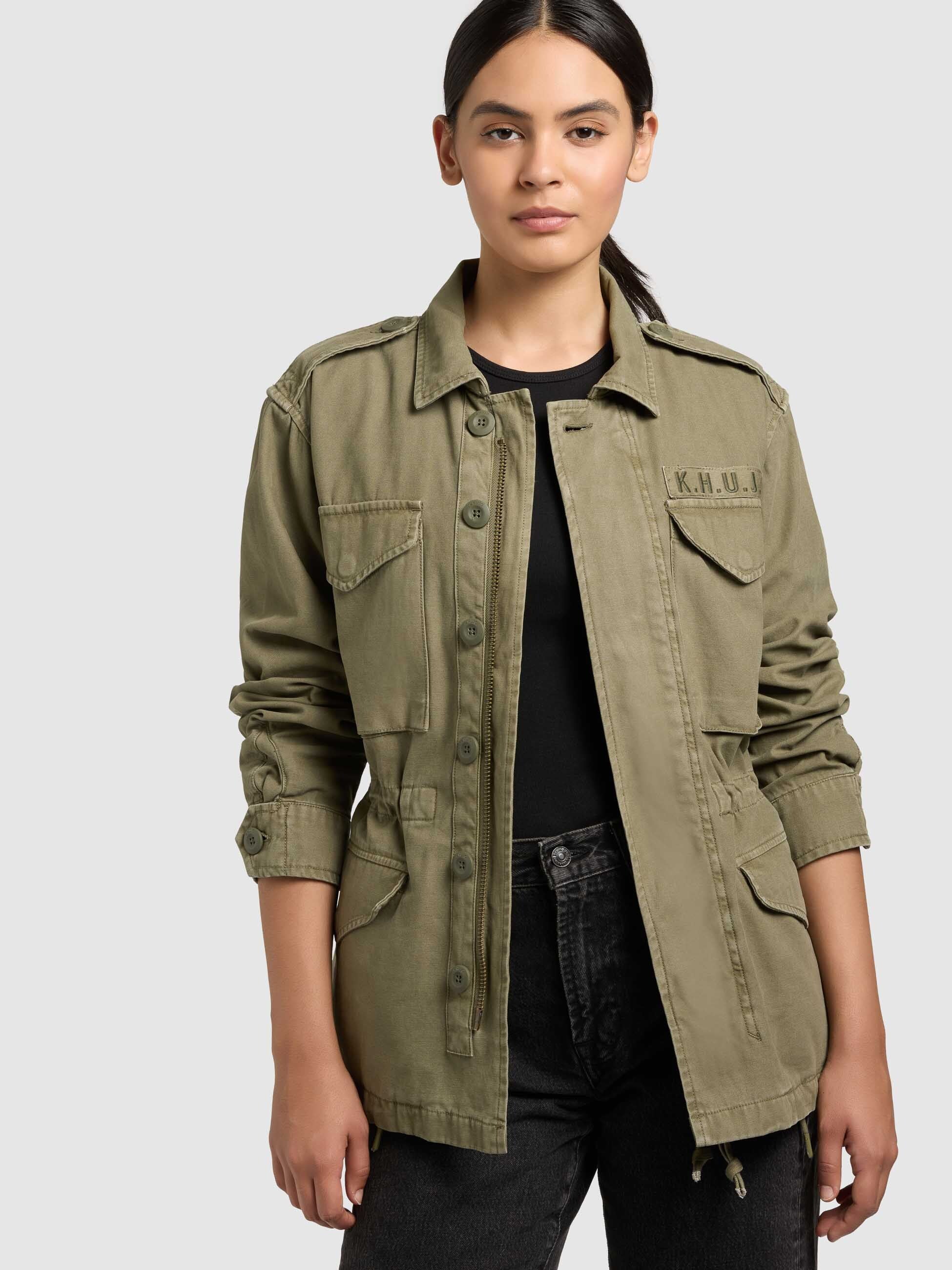 khujo-jacke-buni-olive-damen-fieldjacket-aus-baumwoll-twill image 7