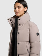 khujo-jacke-rinja2-matt-greige-winter-steppjacke-loose-fit image 7