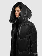khujo-coat-pulset-shiny-black-wattierter-wintermantel image 7