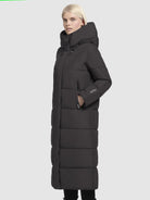 khujo-coat-soulani4-dark-gray-wadenlanger-winter-steppmantel-mit-kapuze image 5