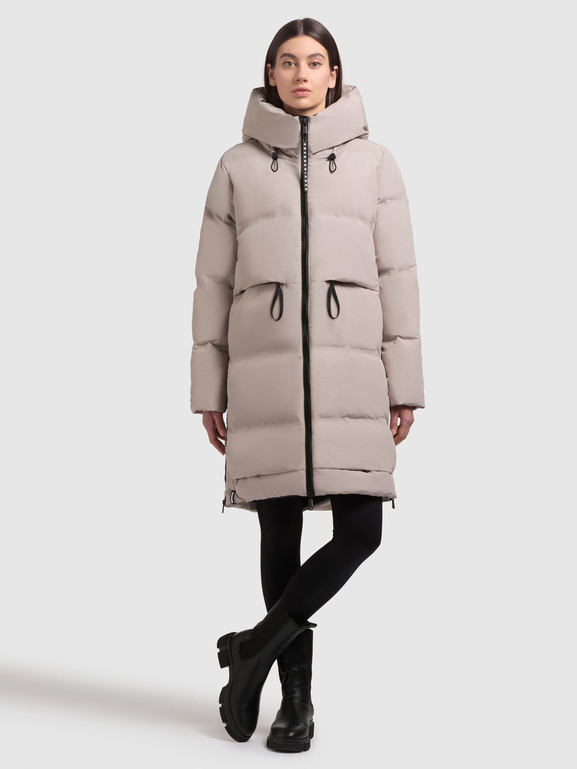 khujo-coat-aroma2-damen-steppmantel-dusty-beige-locker image 1