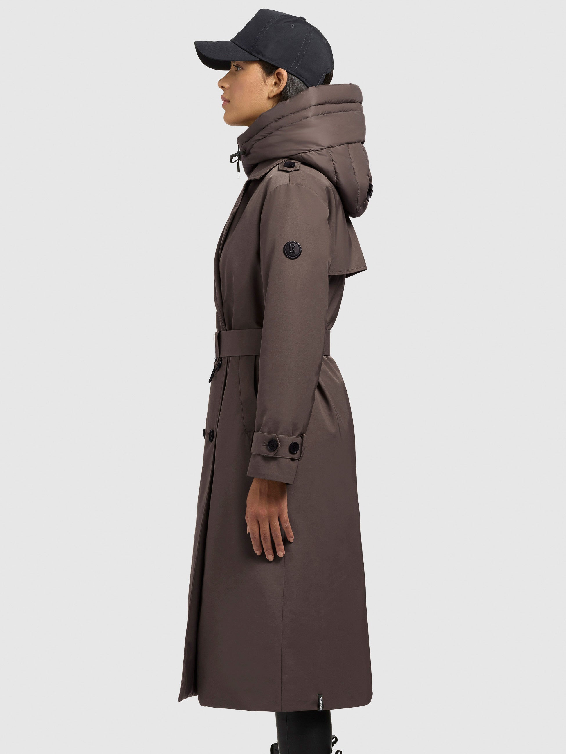 khujo-mantel-elena-city-taupe-trenchcoat-knielang-mit-herausnehmbarem-steppeinsa image 5
