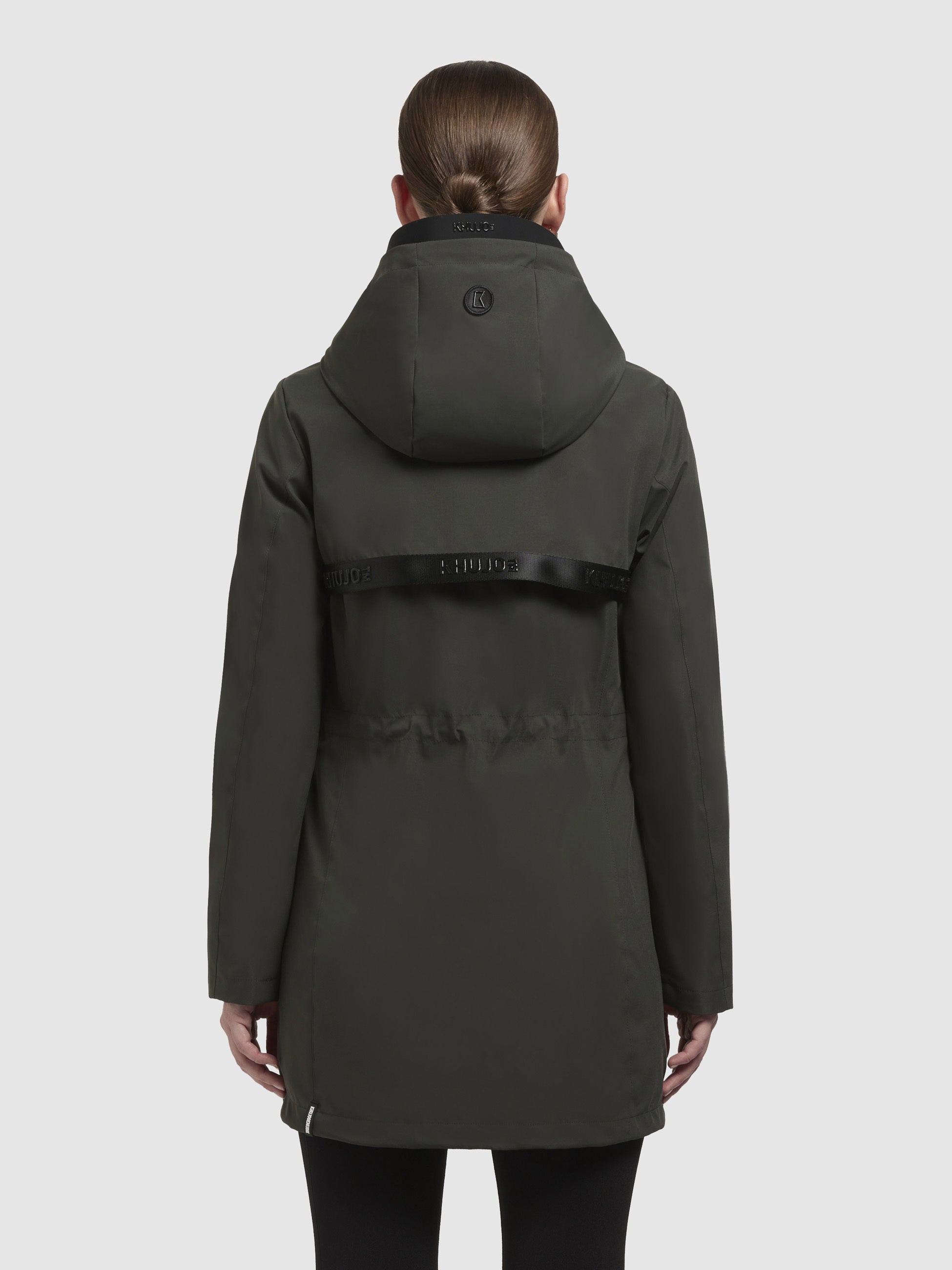 khujo-jacke-yoni-dunkelgr-n-damen-regenjacke-wasserabweisend image 3