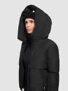 khujo-jacke-audrey-matt-black-damen-steppjacke image 7