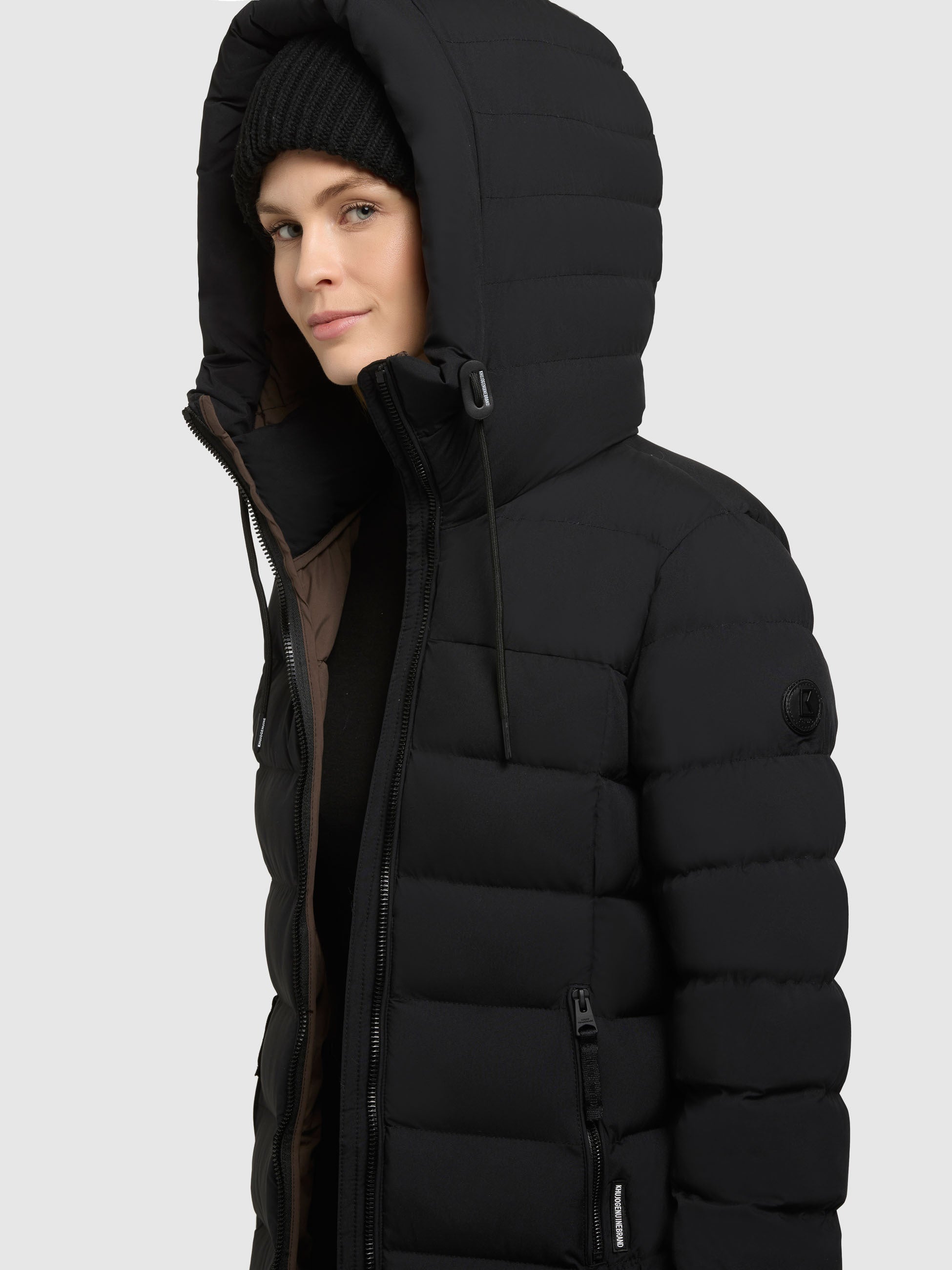 khujo-jacke-neptar-black-damen-steppjacke-leicht-mit-kapuze image 7