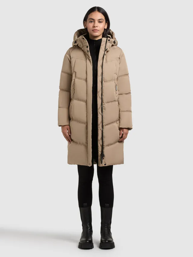 khujo-coat-graya2-cookie-beige-damen-steppmantel-knielang image 1