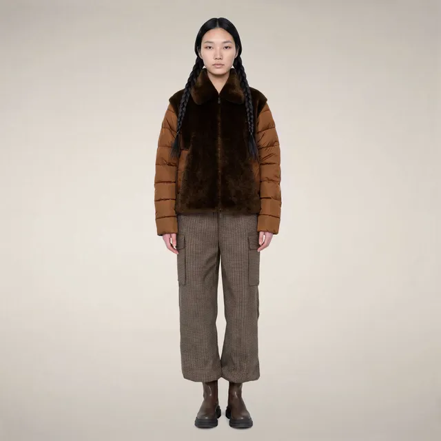 save-the-duck-hana-damen-winter-steppjacke-terra-braun image 1