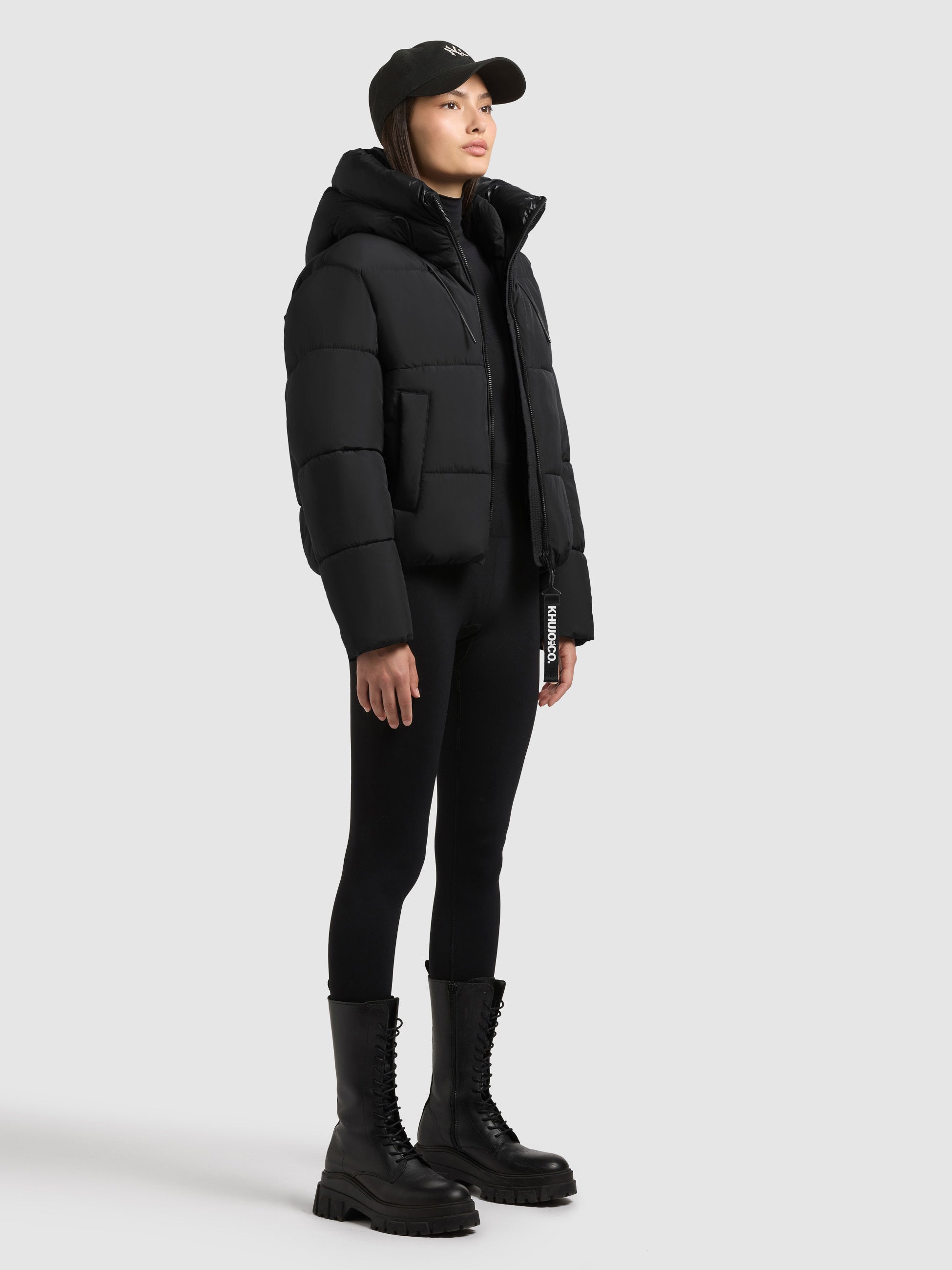 khujo-jacke-kali-black-damen-steppjacke-loose-fit image 6