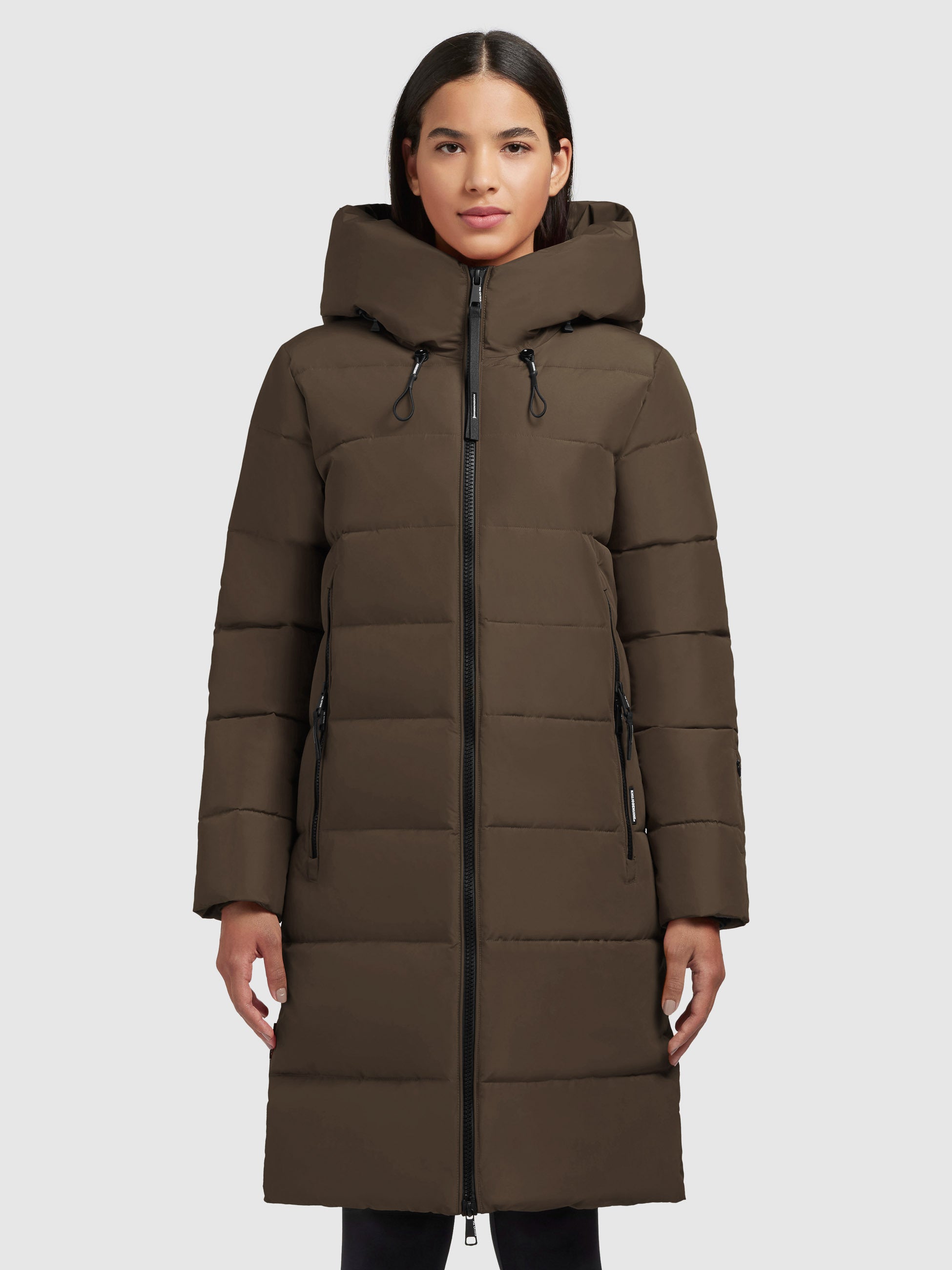 khujo-mantel-jilias4-damen-khaki-lange-winterjacke-wattiert image 4