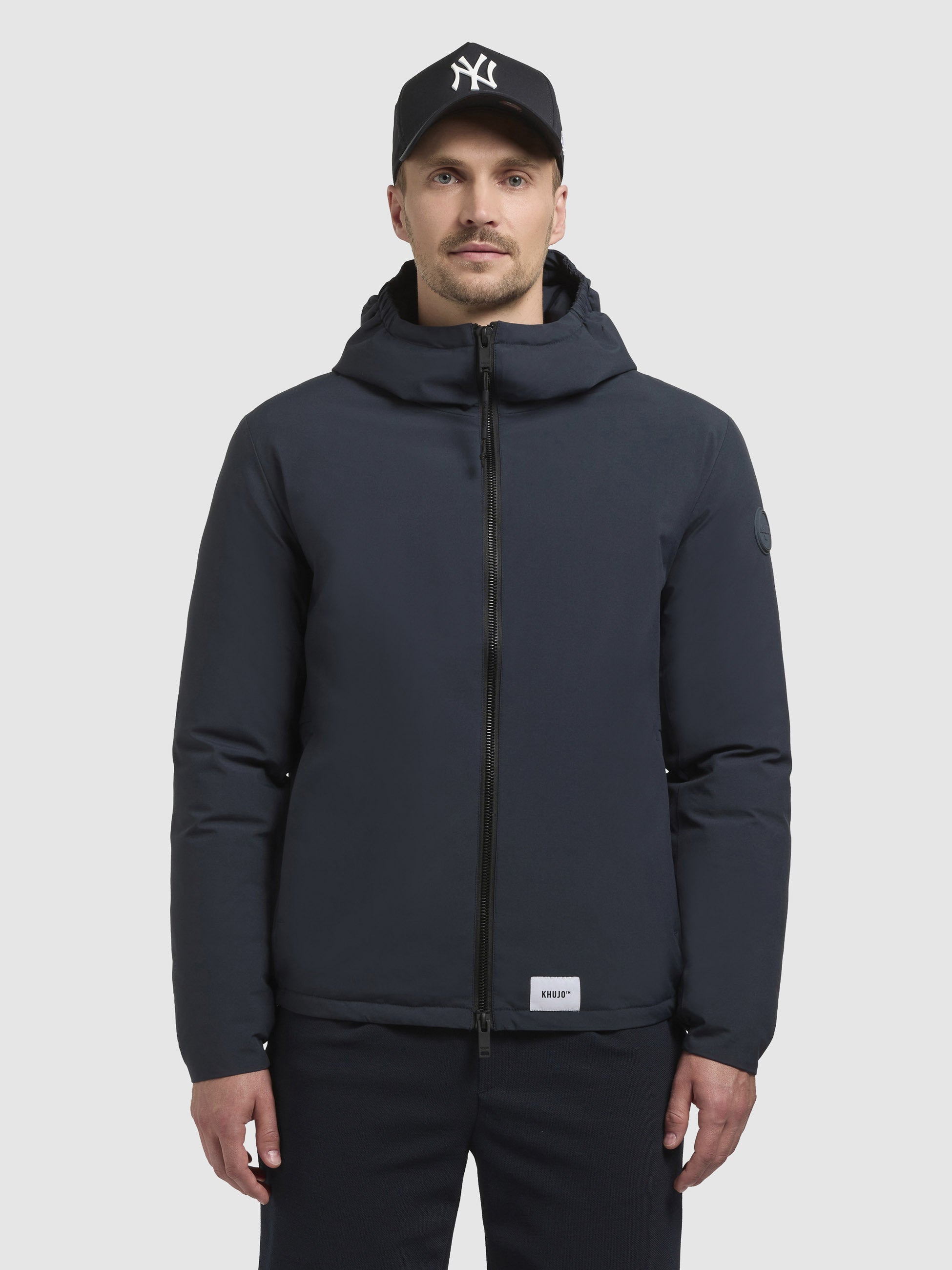 khujo-jacke-thido-dunkelblau-damen-wattierte-kapuzenjacke-basic image 4