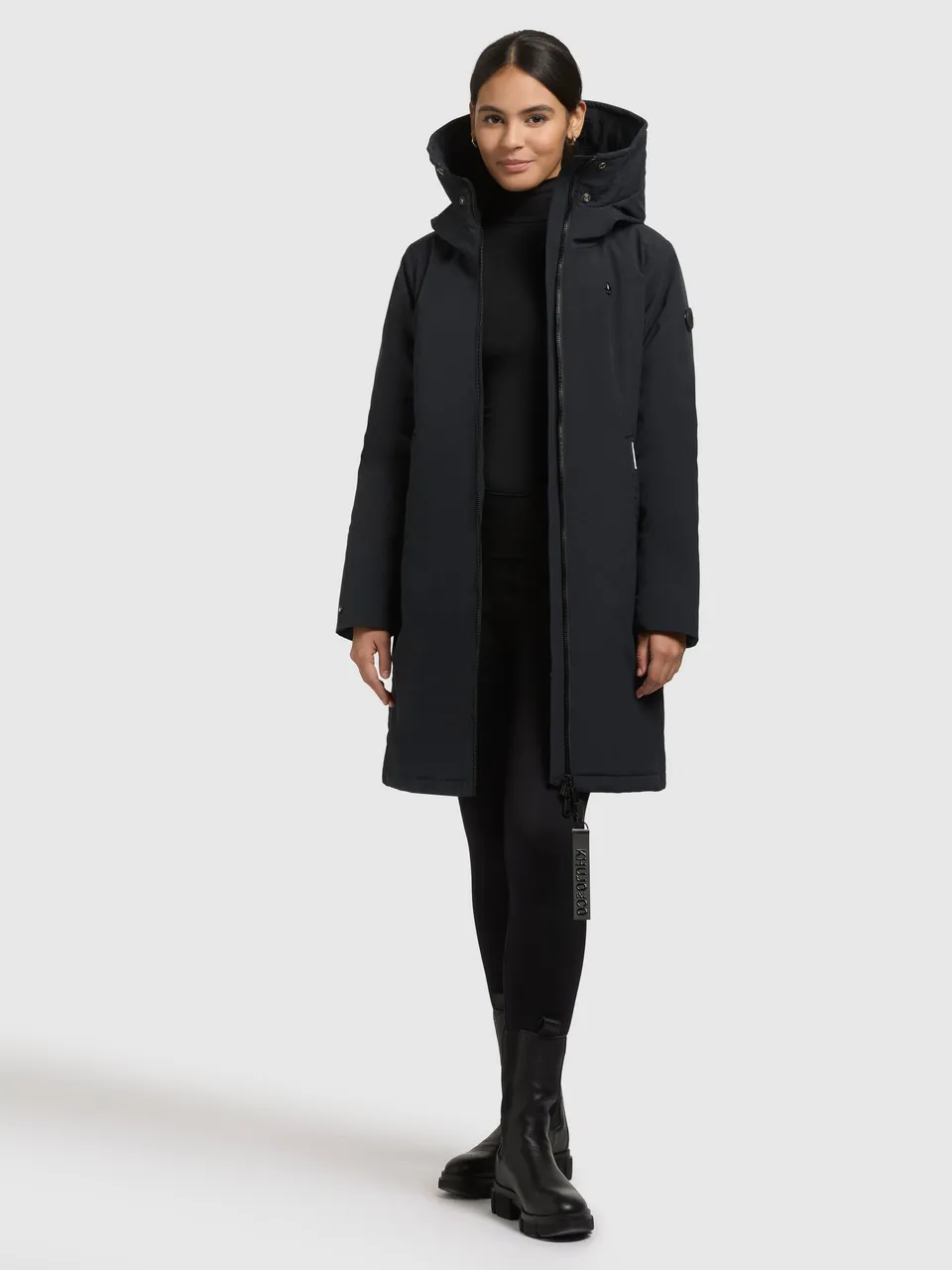 khujo-mantel-yaak4-port-blue-wattierter-kurzmantel-slim-fit-f-r-damen image 1